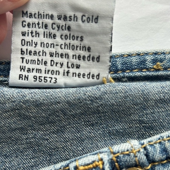 Mudd vintage Y2K Lace up low rise flare jeans size 7 juniors or waist 29 - Picture 10 of 12